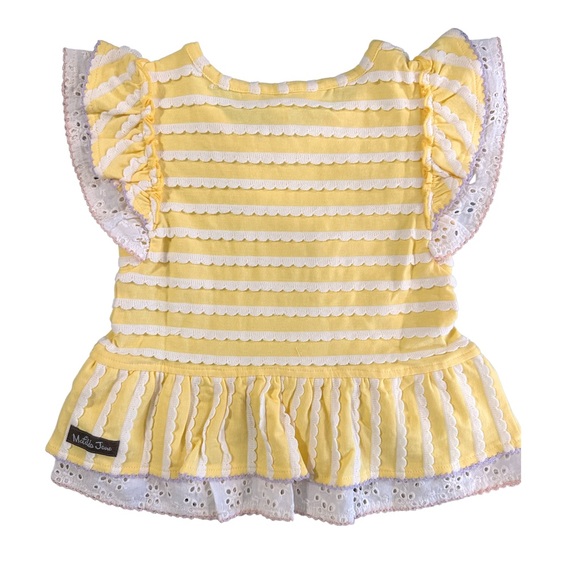 NWT Matilda Jane Enchanted Garden Sunkissed Knit Girls Top - Picture 2 of 4